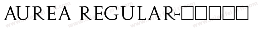 Aurea Regular字体转换